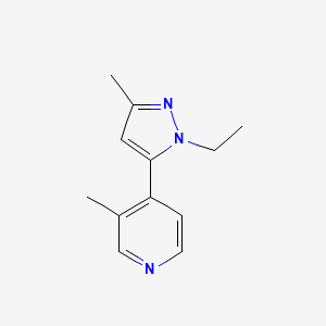 4-(2-Ethyl-5-methylpyrazol-3-yl)-3-methylpyridine