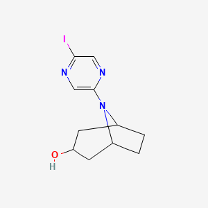 8-(5-Iodopyrazin-2-yl)-8-azabicyclo[3.2.1]octan-3-ol