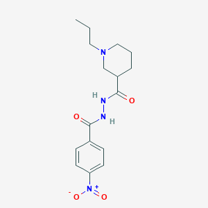 N'-(4-nitrobenzoyl)-1-propylpiperidine-3-carbohydrazide