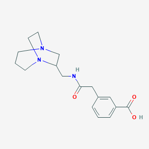 3-[2-(1,5-Diazabicyclo[3.2.2]nonan-6-ylmethylamino)-2-oxoethyl]benzoic acid