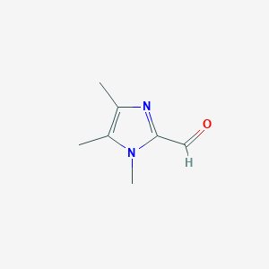 molecular formula C7H10N2O B070243 1,4,5-三甲基-1H-咪唑-2-甲醛 CAS No. 185910-12-7