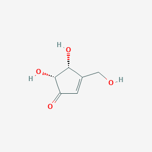 B070249 (4R,5R)-4,5-dihydroxy-3-(hydroxymethyl)cyclopent-2-en-1-one CAS No. 163317-01-9