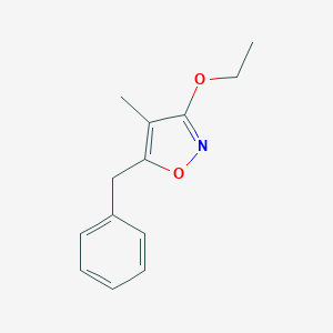 molecular formula C13H15NO2 B070250 5-苄基-3-乙氧基-4-甲基异恶唑 CAS No. 192440-02-1