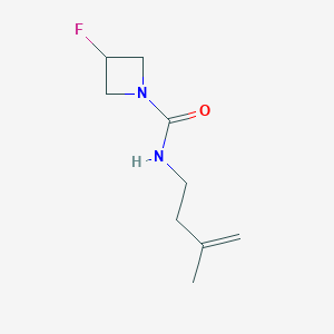 3-fluoro-N-(3-methylbut-3-enyl)azetidine-1-carboxamide