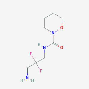 N-(3-amino-2,2-difluoropropyl)oxazinane-2-carboxamide