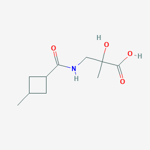 2-Hydroxy-2-methyl-3-[(3-methylcyclobutanecarbonyl)amino]propanoic acid