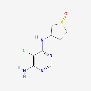 5-chloro-4-N-(1-oxothiolan-3-yl)pyrimidine-4,6-diamine