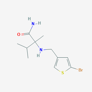 2-[(5-Bromothiophen-3-yl)methylamino]-2,3-dimethylbutanamide