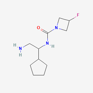 N-(2-amino-1-cyclopentylethyl)-3-fluoroazetidine-1-carboxamide