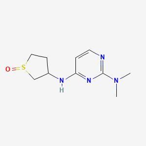 2-N,2-N-dimethyl-4-N-(1-oxothiolan-3-yl)pyrimidine-2,4-diamine