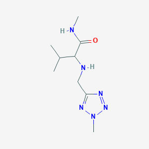 N,3-dimethyl-2-[(2-methyltetrazol-5-yl)methylamino]butanamide