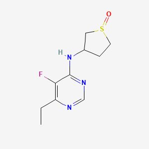 6-ethyl-5-fluoro-N-(1-oxothiolan-3-yl)pyrimidin-4-amine