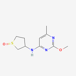 2-methoxy-6-methyl-N-(1-oxothiolan-3-yl)pyrimidin-4-amine