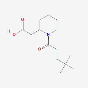 2-[1-(4,4-Dimethylpentanoyl)piperidin-2-yl]acetic acid