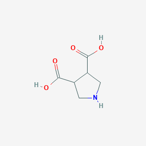 molecular formula C6H9NO4 B070259 吡咯烷-3,4-二羧酸 CAS No. 159694-26-5