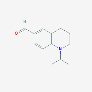 molecular formula C13H17NO B070268 1-异丙基-1,2,3,4-四氢喹啉-6-甲醛 CAS No. 179406-88-3