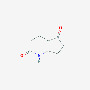 B070282 3,4,6,7-Tetrahydro-1H-cyclopenta[b]pyridine-2,5-dione CAS No. 179686-00-1