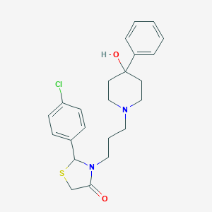 B070307 2-(4-Chlorophenyl)-3-(3-(4-hydroxy-4-phenyl-1-piperidinyl)propyl)-4-thiazolidinone CAS No. 182188-90-5