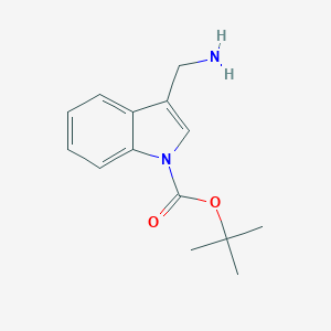 molecular formula C14H18N2O2 B070332 叔丁基3-(氨基甲基)-1H-吲哚-1-甲酸酯 CAS No. 188988-46-7