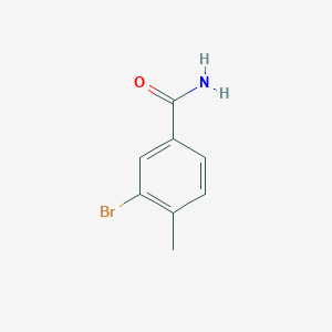 molecular formula C8H8BrNO B070364 3-Bromo-4-methylbenzamide CAS No. 183723-09-3