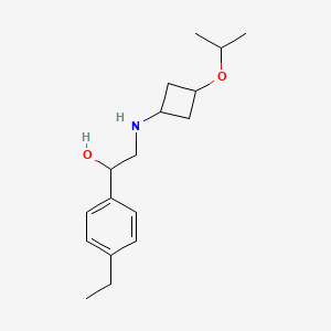 1-(4-Ethylphenyl)-2-[(3-propan-2-yloxycyclobutyl)amino]ethanol