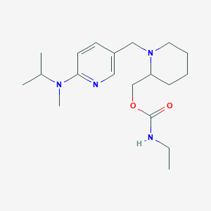 [1-[[6-[methyl(propan-2-yl)amino]pyridin-3-yl]methyl]piperidin-2-yl]methyl N-ethylcarbamate