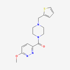 (6-Methoxypyridazin-3-yl)-[4-(thiophen-2-ylmethyl)piperazin-1-yl]methanone