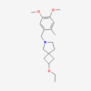 6-[(4,5-Dimethoxy-2-methylphenyl)methyl]-2-ethoxy-6-azaspiro[3.4]octane