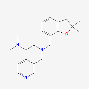 N'-[(2,2-dimethyl-3H-1-benzofuran-7-yl)methyl]-N,N-dimethyl-N'-(pyridin-3-ylmethyl)ethane-1,2-diamine