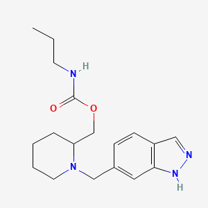 [1-(1H-indazol-6-ylmethyl)piperidin-2-yl]methyl N-propylcarbamate