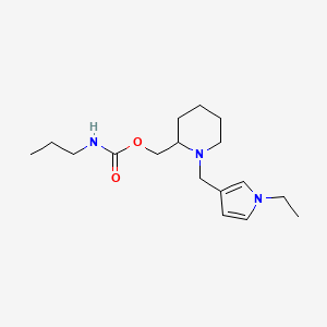 [1-[(1-ethylpyrrol-3-yl)methyl]piperidin-2-yl]methyl N-propylcarbamate