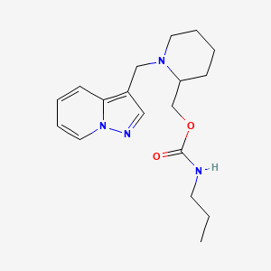 [1-(pyrazolo[1,5-a]pyridin-3-ylmethyl)piperidin-2-yl]methyl N-propylcarbamate