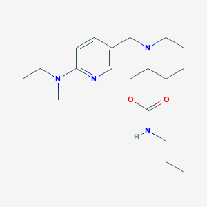 [1-[[6-[ethyl(methyl)amino]pyridin-3-yl]methyl]piperidin-2-yl]methyl N-propylcarbamate