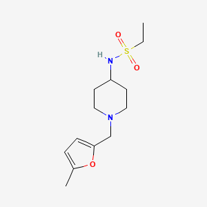 N-[1-[(5-methylfuran-2-yl)methyl]piperidin-4-yl]ethanesulfonamide