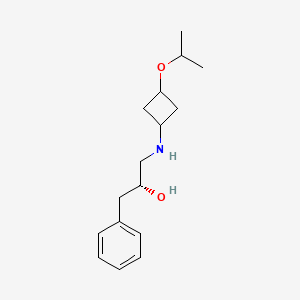 (2R)-1-phenyl-3-[(3-propan-2-yloxycyclobutyl)amino]propan-2-ol