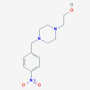 molecular formula C13H19N3O3 B070370 2-[4-(4-Nitrobenzyl)piperazino]ethan-1-ol CAS No. 175134-93-7