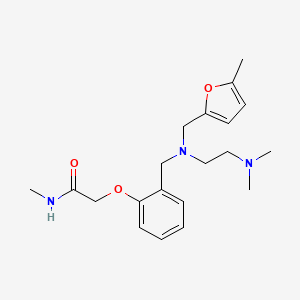 2-[2-[[2-(dimethylamino)ethyl-[(5-methylfuran-2-yl)methyl]amino]methyl]phenoxy]-N-methylacetamide