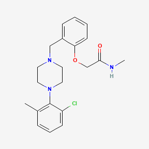 2-[2-[[4-(2-chloro-6-methylphenyl)piperazin-1-yl]methyl]phenoxy]-N-methylacetamide