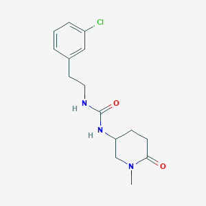 1-[2-(3-Chlorophenyl)ethyl]-3-(1-methyl-6-oxopiperidin-3-yl)urea