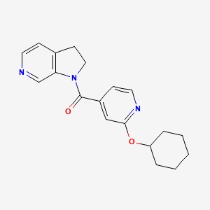 (2-Cyclohexyloxypyridin-4-yl)-(2,3-dihydropyrrolo[2,3-c]pyridin-1-yl)methanone