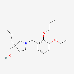 [1-[(3-Ethoxy-2-propoxyphenyl)methyl]-3-propylpyrrolidin-3-yl]methanol