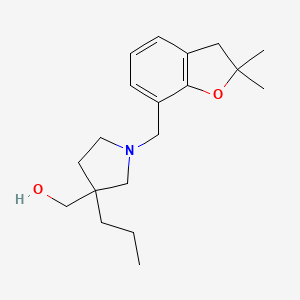 [1-[(2,2-dimethyl-3H-1-benzofuran-7-yl)methyl]-3-propylpyrrolidin-3-yl]methanol