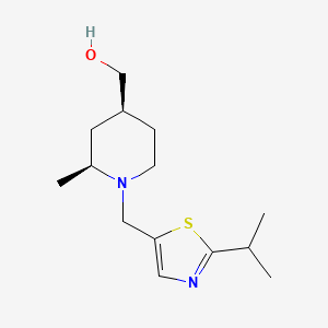 [(2S,4S)-2-methyl-1-[(2-propan-2-yl-1,3-thiazol-5-yl)methyl]piperidin-4-yl]methanol