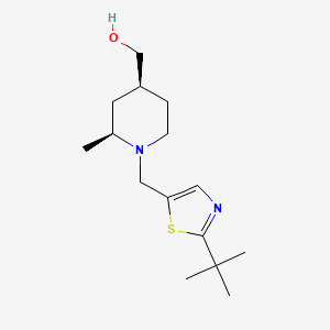 [(2S,4S)-1-[(2-tert-butyl-1,3-thiazol-5-yl)methyl]-2-methylpiperidin-4-yl]methanol