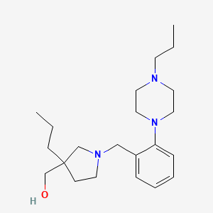 [3-Propyl-1-[[2-(4-propylpiperazin-1-yl)phenyl]methyl]pyrrolidin-3-yl]methanol