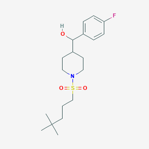 [1-(4,4-Dimethylpentylsulfonyl)piperidin-4-yl]-(4-fluorophenyl)methanol