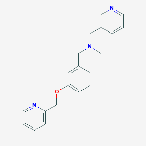 N-methyl-1-[3-(pyridin-2-ylmethoxy)phenyl]-N-(pyridin-3-ylmethyl)methanamine