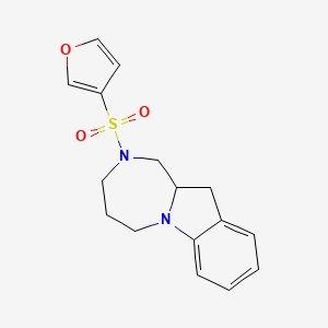 2-(Furan-3-ylsulfonyl)-1,3,4,5,11,11a-hexahydro-[1,4]diazepino[1,2-a]indole