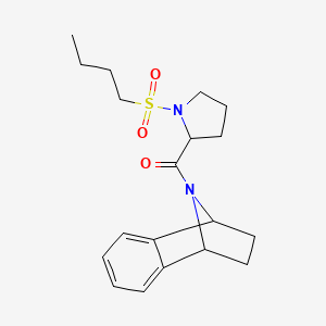 11-Azatricyclo[6.2.1.02,7]undeca-2,4,6-trien-11-yl-(1-butylsulfonylpyrrolidin-2-yl)methanone