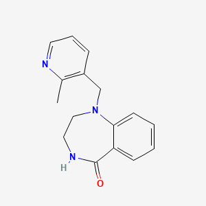 1-[(2-methylpyridin-3-yl)methyl]-3,4-dihydro-2H-1,4-benzodiazepin-5-one